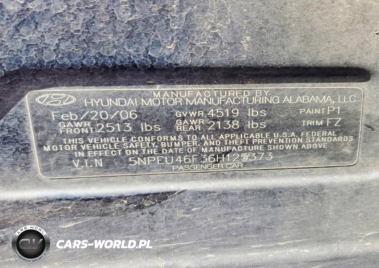 2006 Hyundai Sonata Gls-Lx VIN:5NPEU46F36H125373 - 13