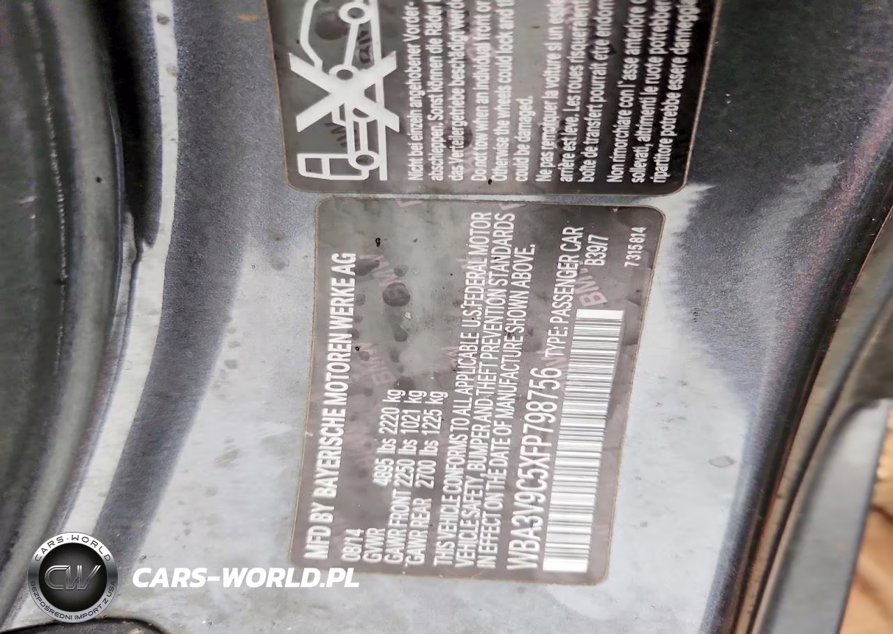 2015 BMW 428 Xi VIN:WBA3V9C5XFP798756 - 12