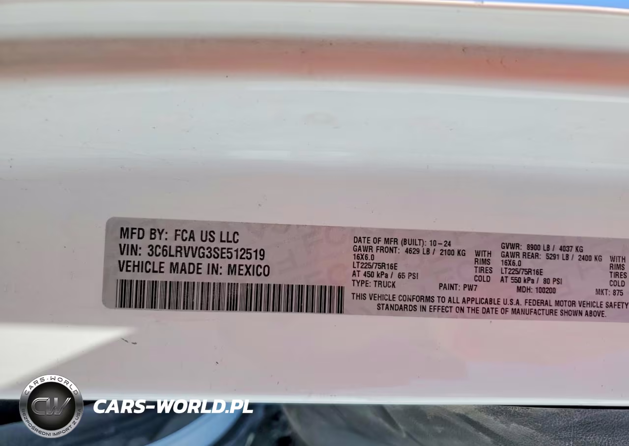 2025 Ram Promaster 2500 Delivery Van VIN:3C6LRVVG3SE512519 - 14