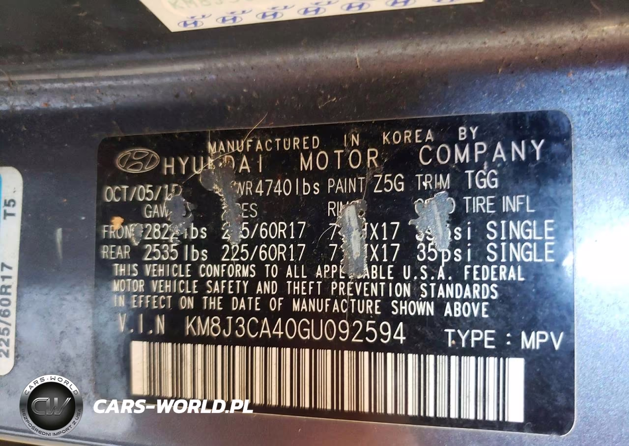 2016 Hyundai Tucson Se VIN:KM8J3CA40GU092594 - 13