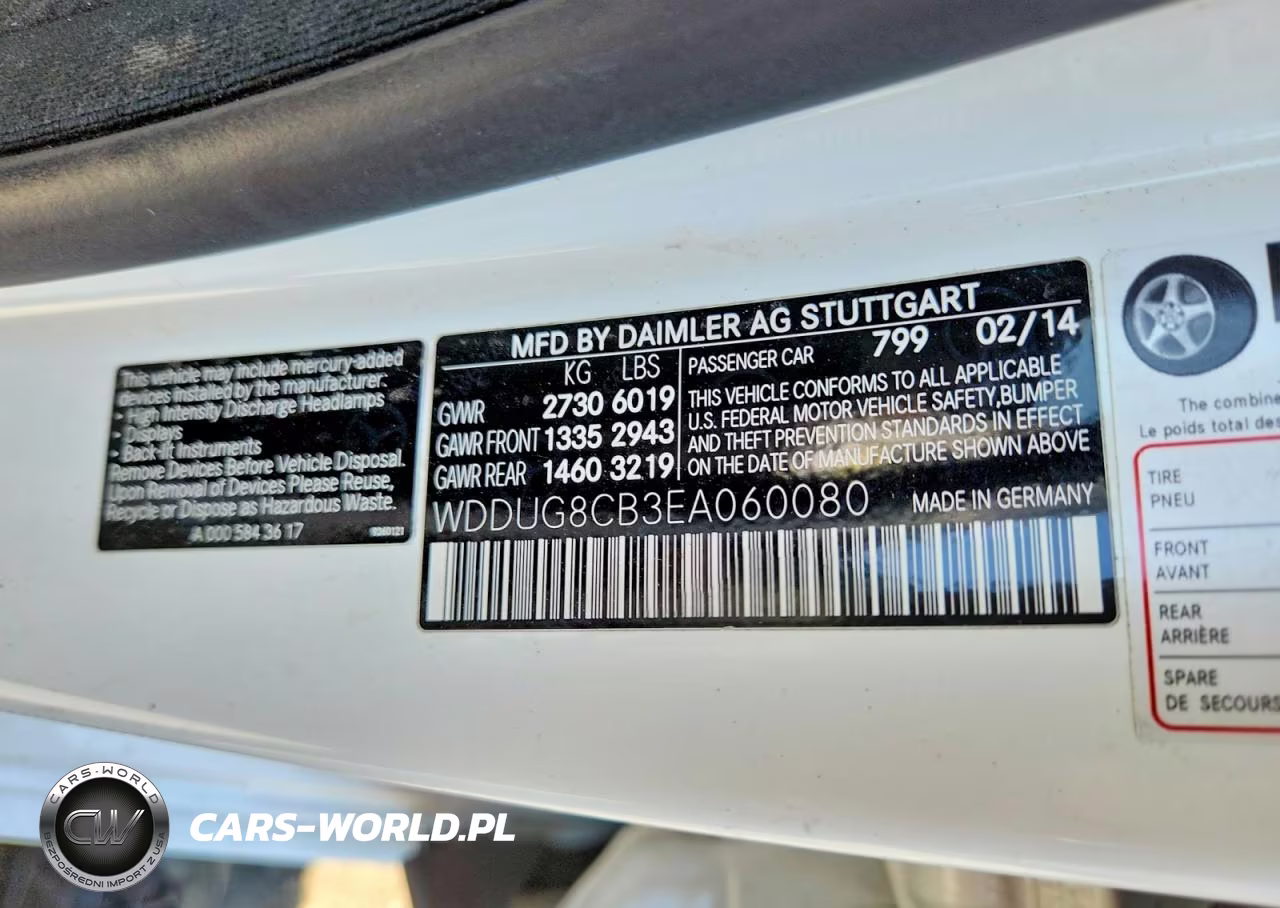 2014 Mercedes-Benz S 550 VIN:WDDUG8CB3EA060080 - 12