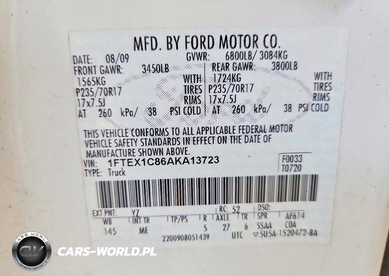 2010 Ford F150 Super Cab VIN:1FTEX1C86AKA13723 - 12