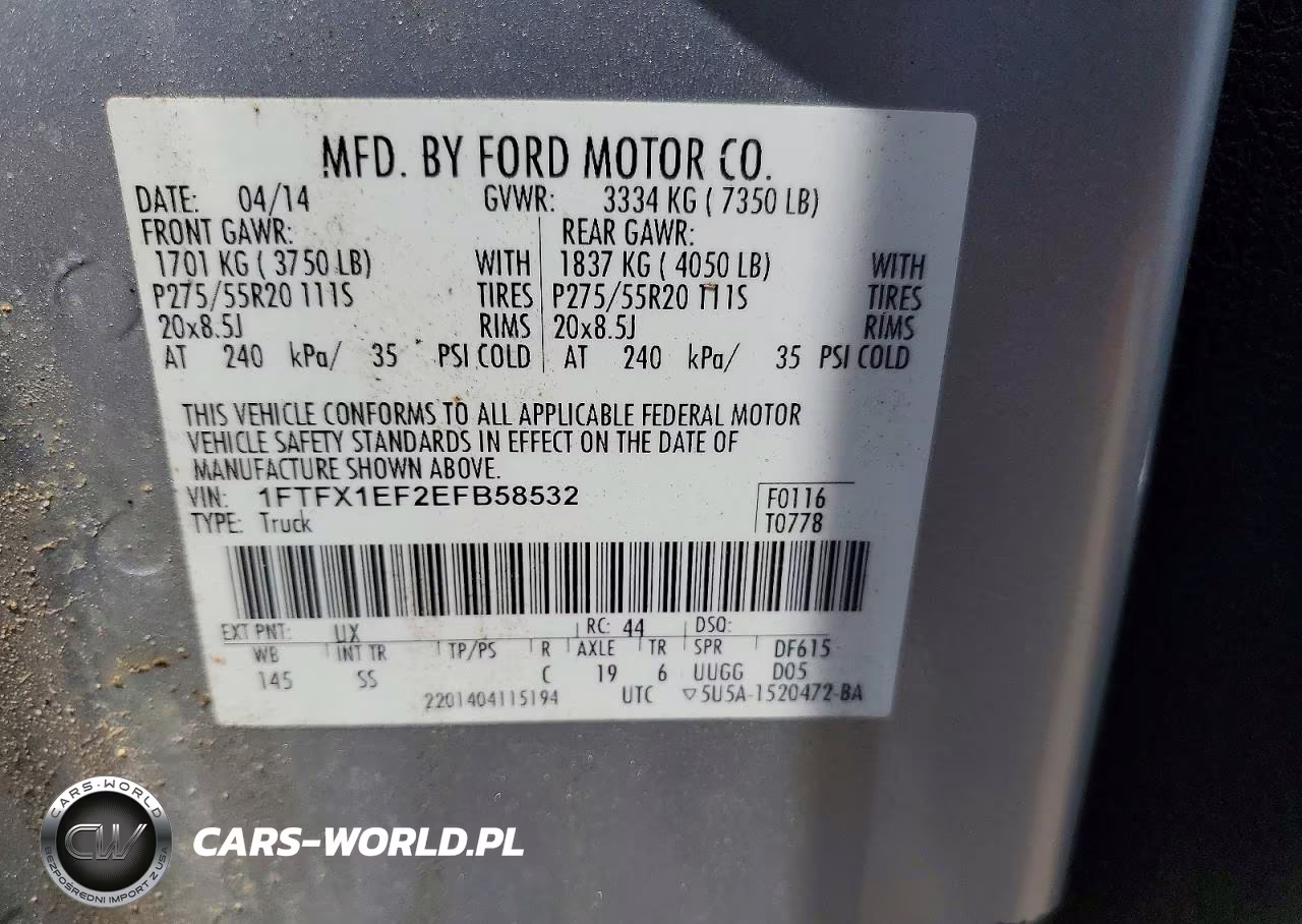 2014 Ford F150 Super Cab VIN:1FTFX1EF2EFB58532 - 12
