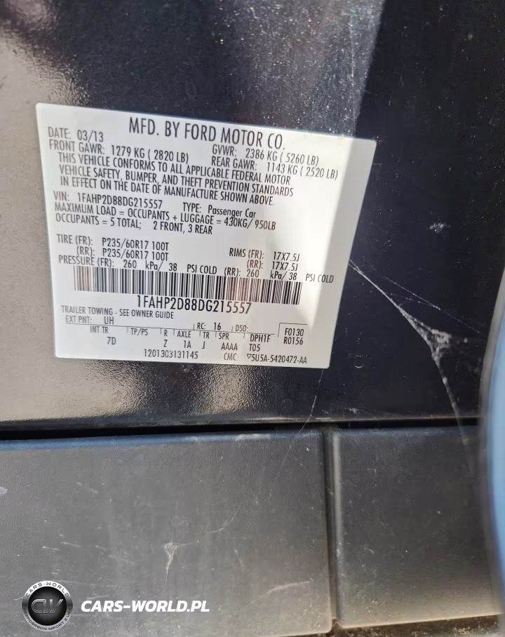2013 FORD TAURUS SE VIN:1FAHP2D88DG215557 - 13