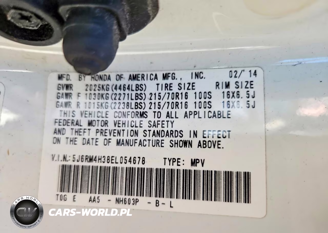 2014 Honda Cr-V Lx VIN:5J6RM4H38EL054678 - 13