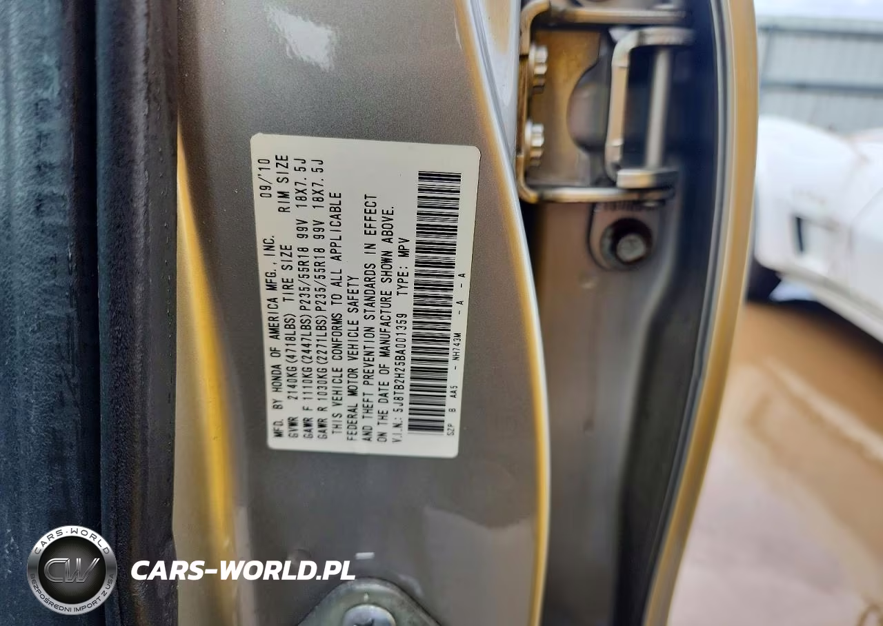 2011 Acura Rdx VIN:5J8TB2H25BA001359 - 12