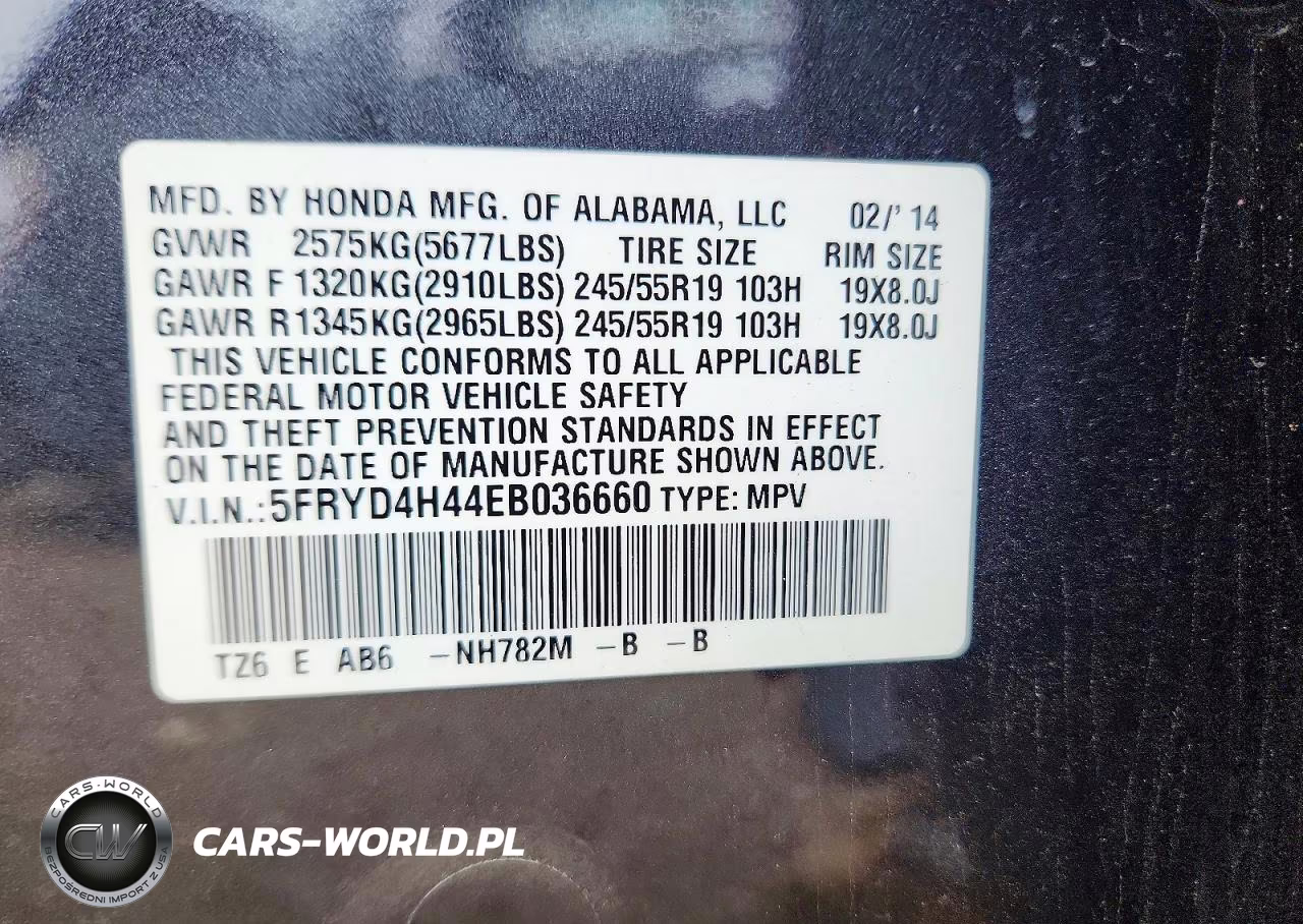 2014 Acura Mdx Technology VIN:5FRYD4H44EB036660 - 13