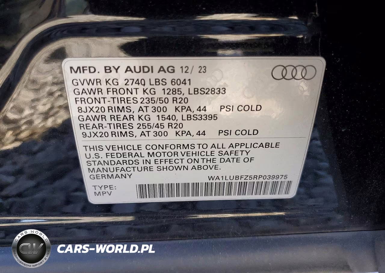 2024 Audi Q4 E-Tron Premium Plus VIN:WA1LUBFZ5RP039975 - 13