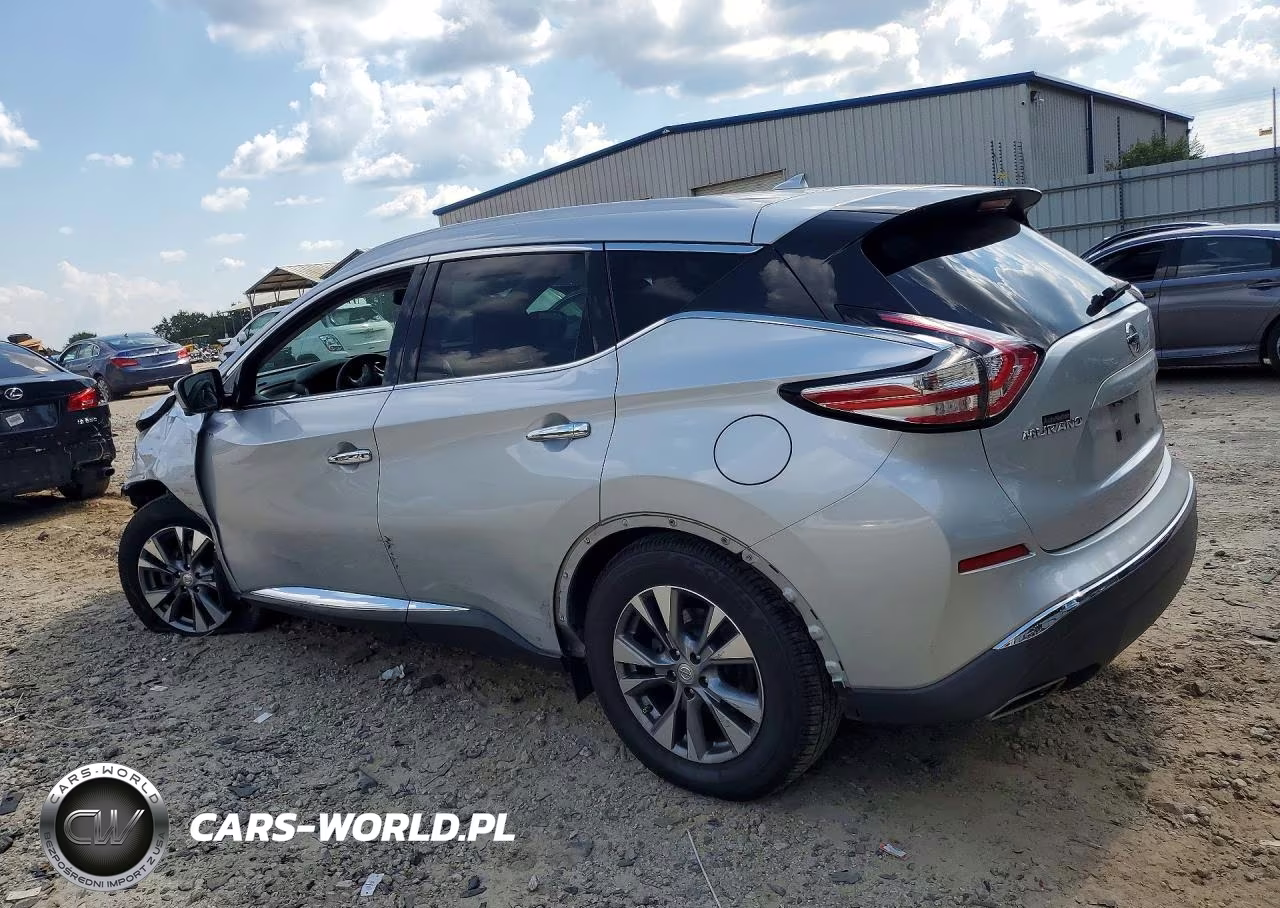 2015 Nissan Murano Sl VIN:5N1AZ2MG1FN206044 - 2