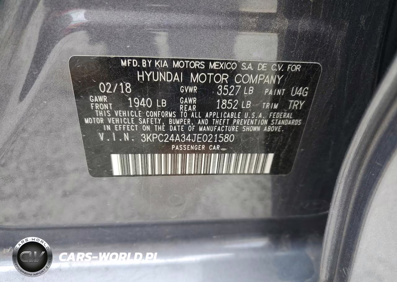 2018 Hyundai Accent Se VIN:3KPC24A34JE021580 - 12