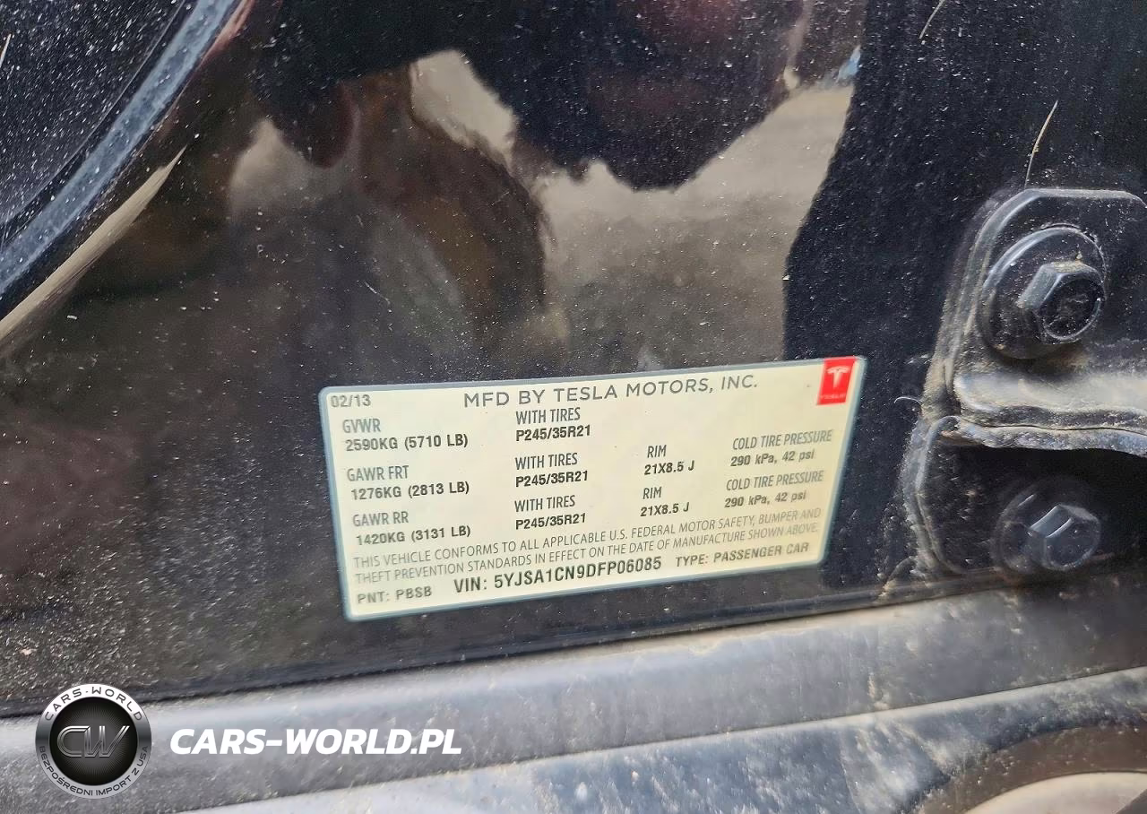 2013 Tesla Model S VIN:5YJSA1CN9DFP06085 - 12