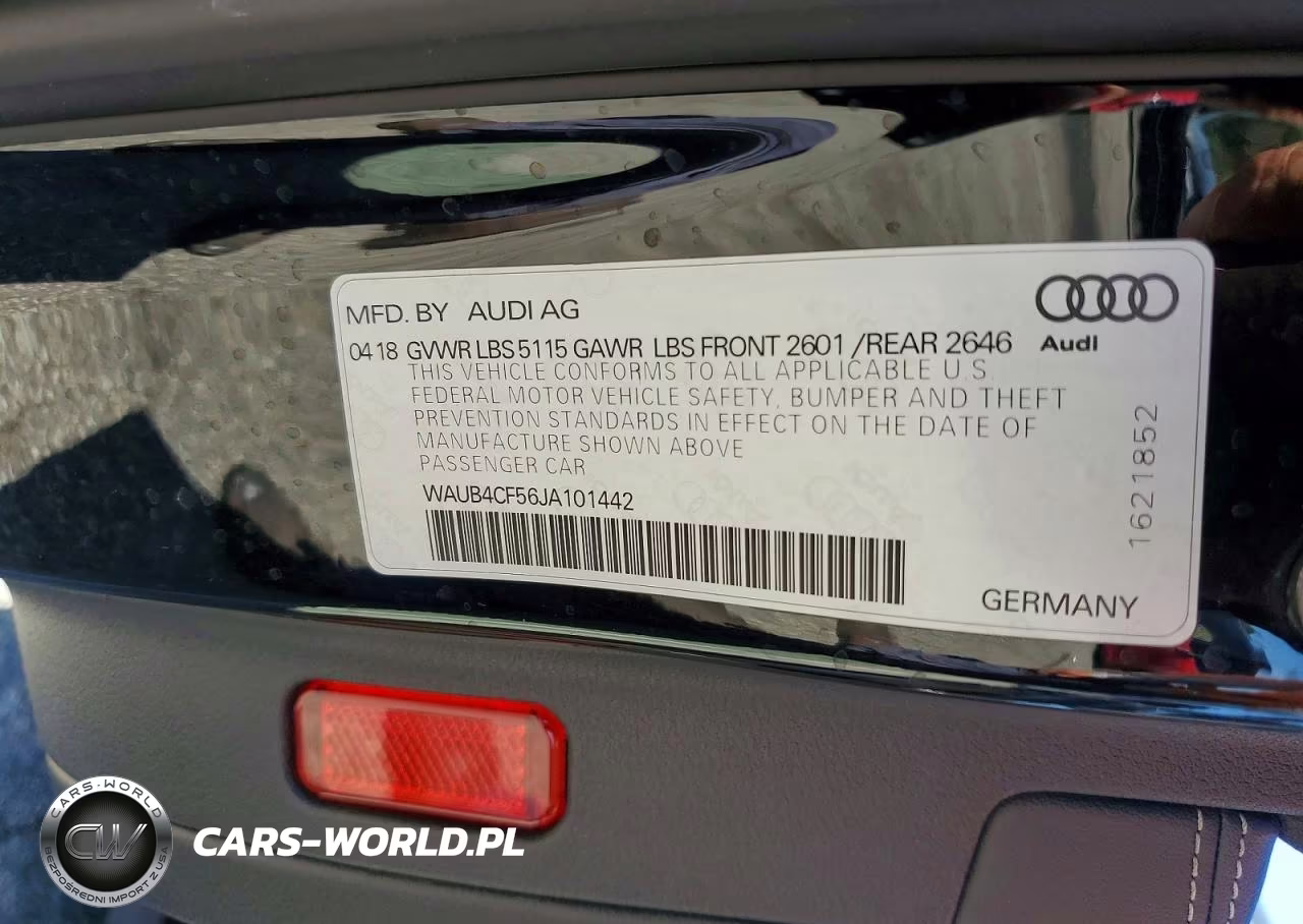 2018 Audi S5 Premium Plus VIN:WAUB4CF56JA101442 - 12