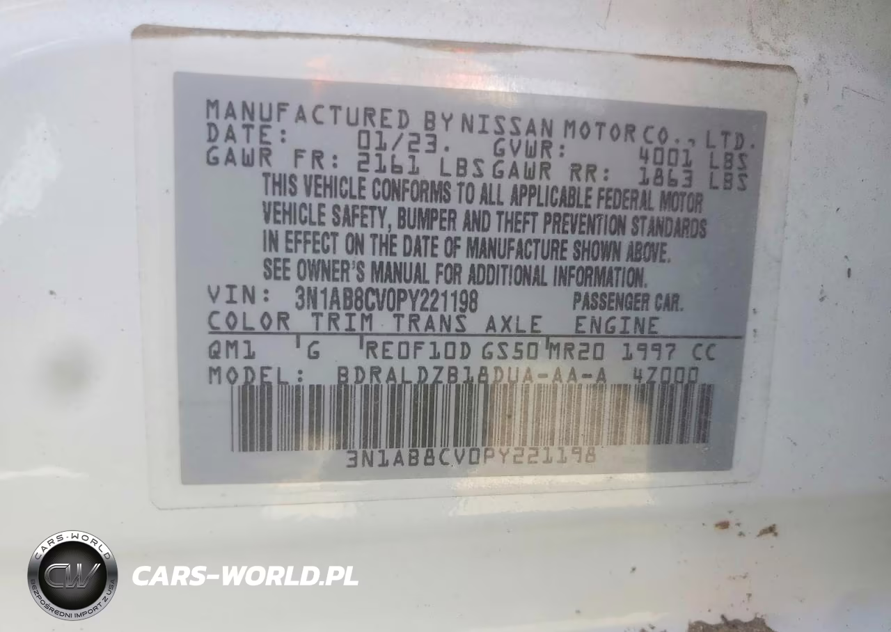 2023 Nissan Sentra Sv VIN:3N1AB8CV0PY221198 - 13