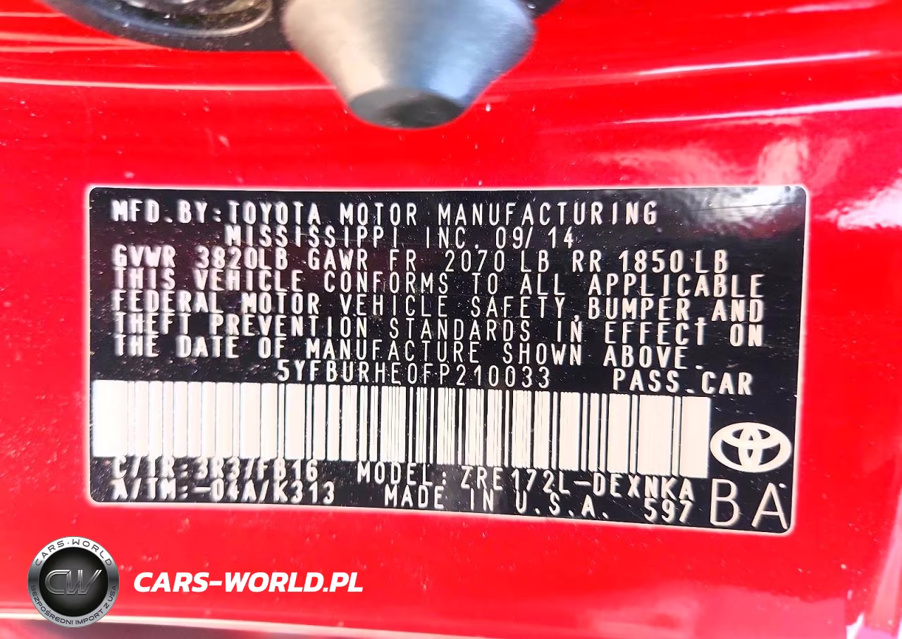 2015 Toyota Corolla Le VIN:5YFBURHE0FP210033 - 12