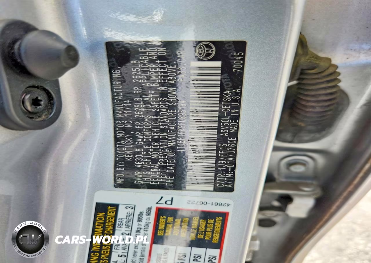 2015 Toyota Camry Se VIN:4T1BF1FK3FU895194 - 12