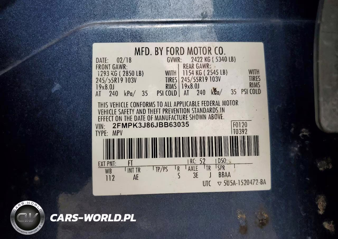 2018 Ford Edge Sel VIN:2FMPK3J86JBB63035 - 13