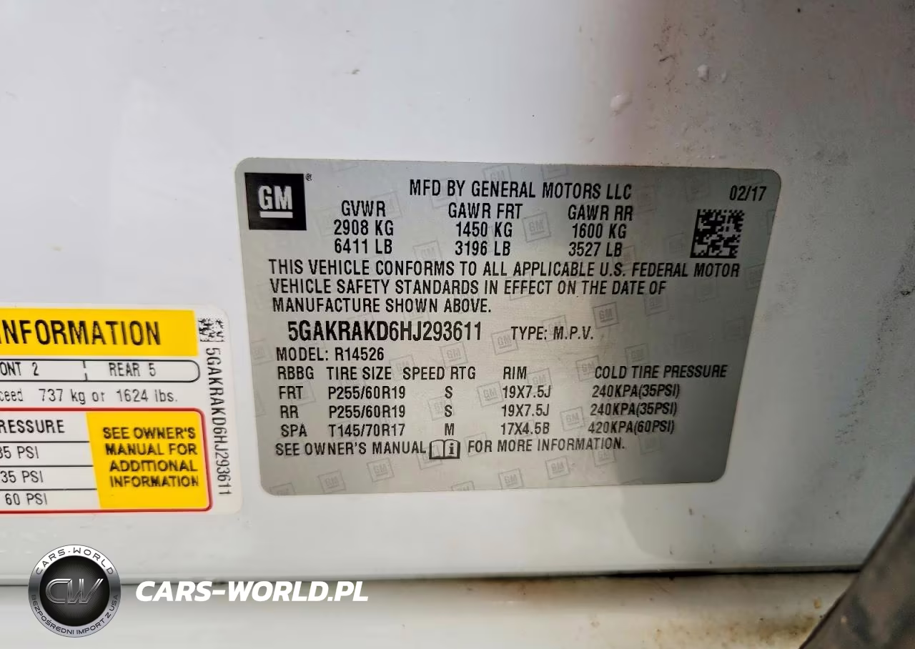 2017 Buick Enclave VIN:5GAKRAKD6HJ293611 - 13