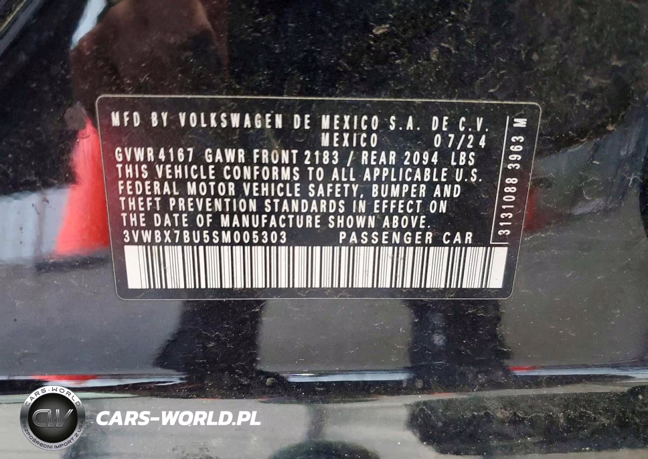 2025 Volkswagen Jetta Sport VIN:3VWBX7BU5SM005303 - 12