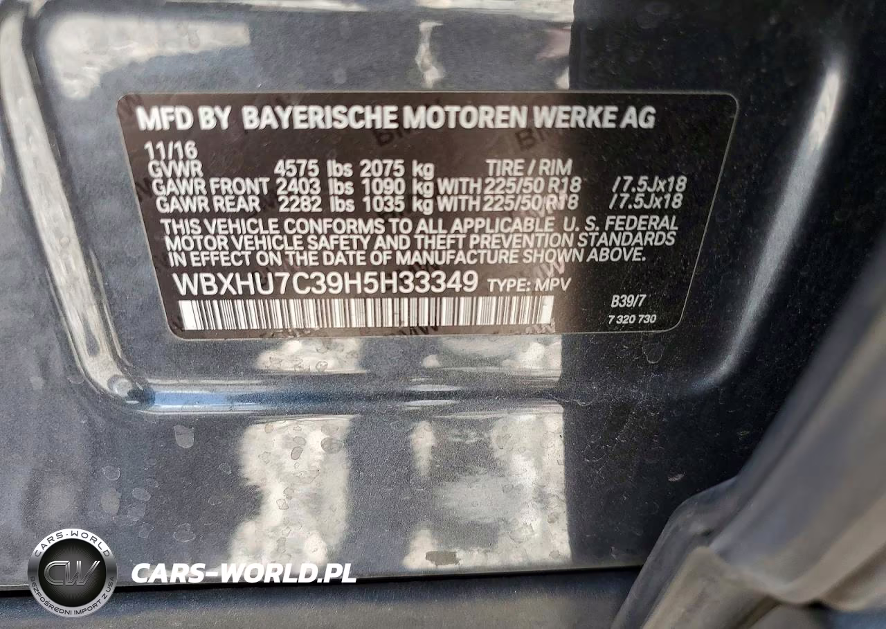 2017 BMW X1 Sdrive28I VIN:WBXHU7C39H5H33349 - 14
