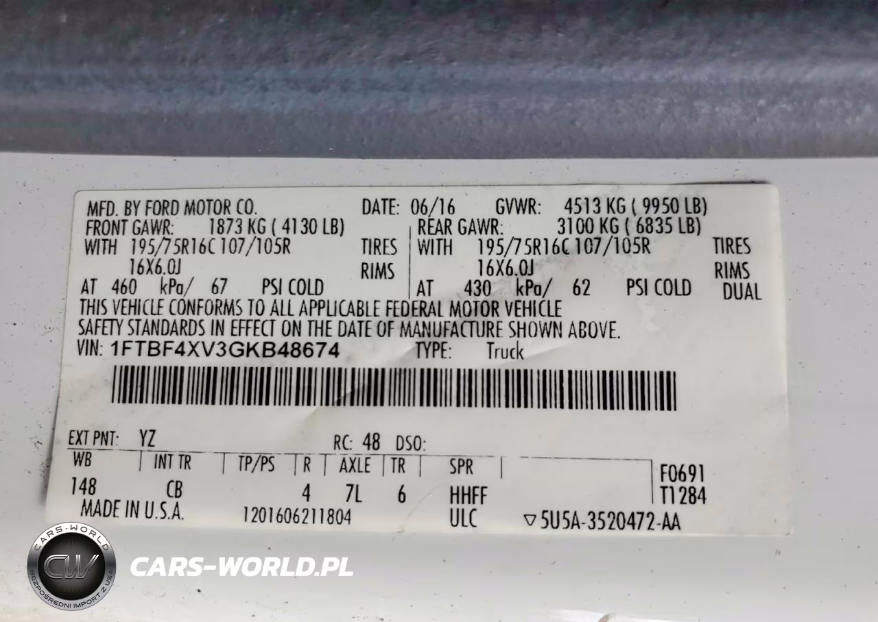 2016 Ford Transit T-350 Hd VIN:1FTBF4XV3GKB48674 - 13