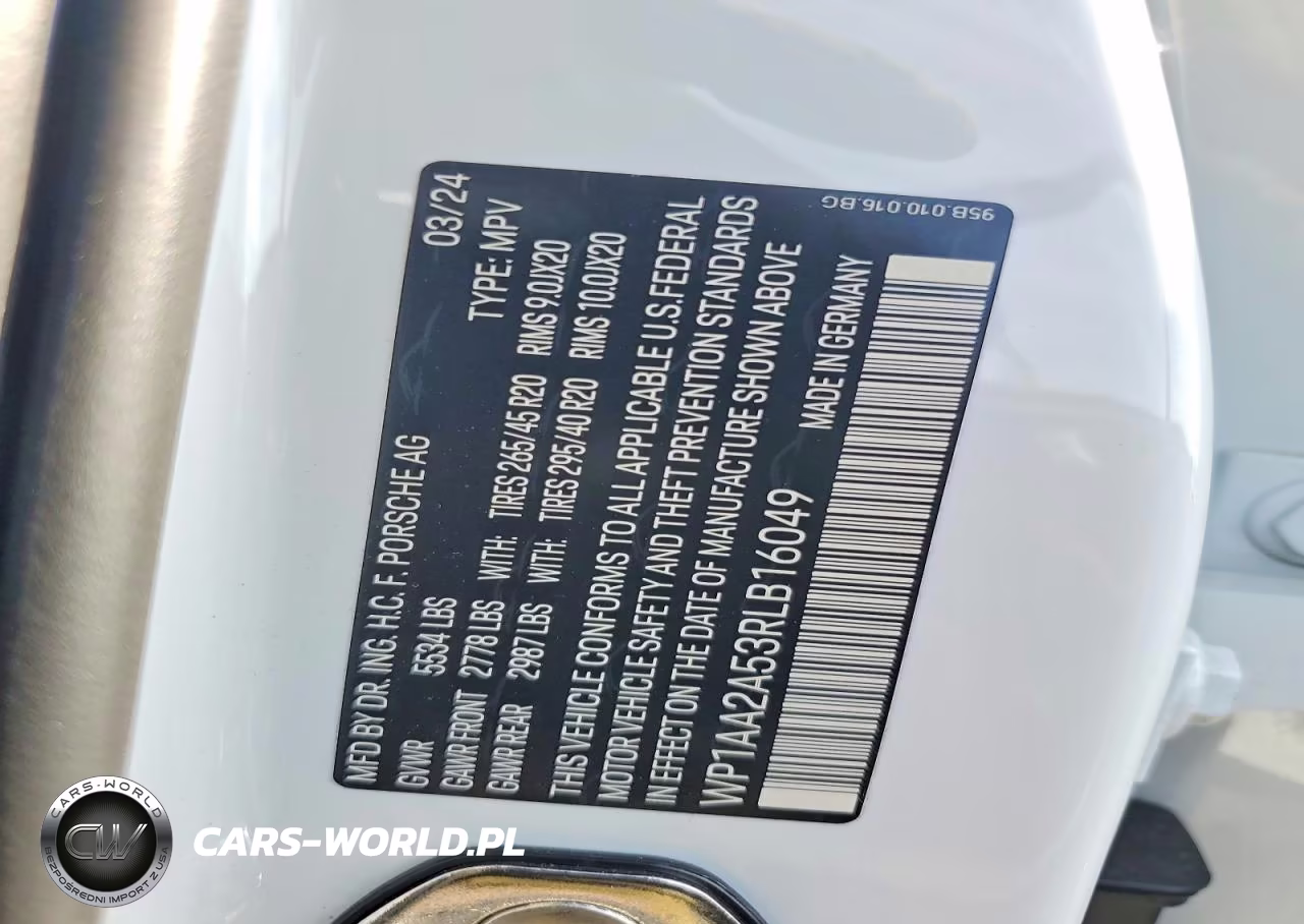 2024 Porsche Macan Base VIN:WP1AA2A53RLB16049 - 13