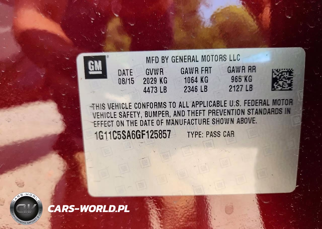2016 Chevrolet Malibu Limited Lt VIN:1G11C5SA6GF125857 - 12