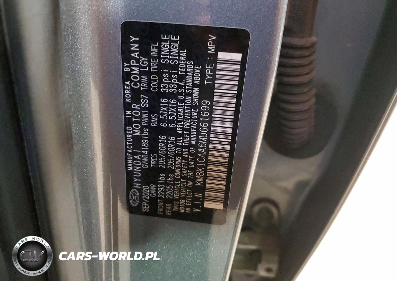 2021 Hyundai Kona Se VIN:KM8K1CAA6MU661699 - 12