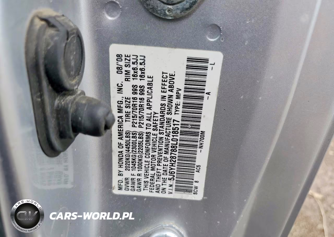 2008 Honda Element Ex VIN:5J6YH28788L018517 - 13