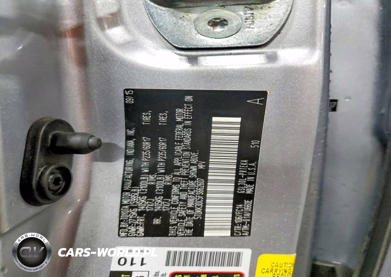 2015 Toyota Sienna Le VIN:5TDKK3DC5FS662607 - 12