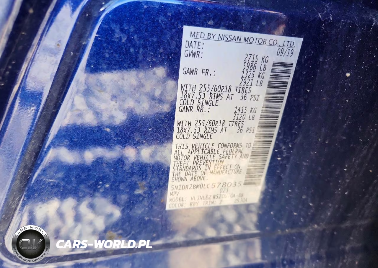 2020 Nissan Pathfinder Sv VIN:5N1DR2BM0LC578035 - 12