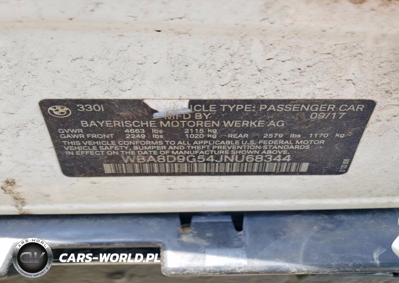 2018 BMW 330 Xi VIN:WBA8D9G54JNU68344 - 13