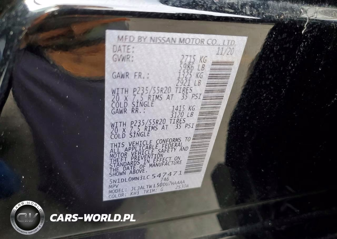 2020 Infiniti Qx60 Signature Edition VIN:5N1DL0MN3LC547471 - 13