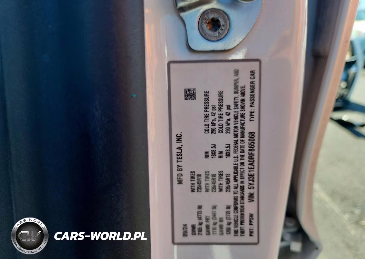 2024 Tesla Model 3 VIN:5YJ3E1EA0RF865068 - 12