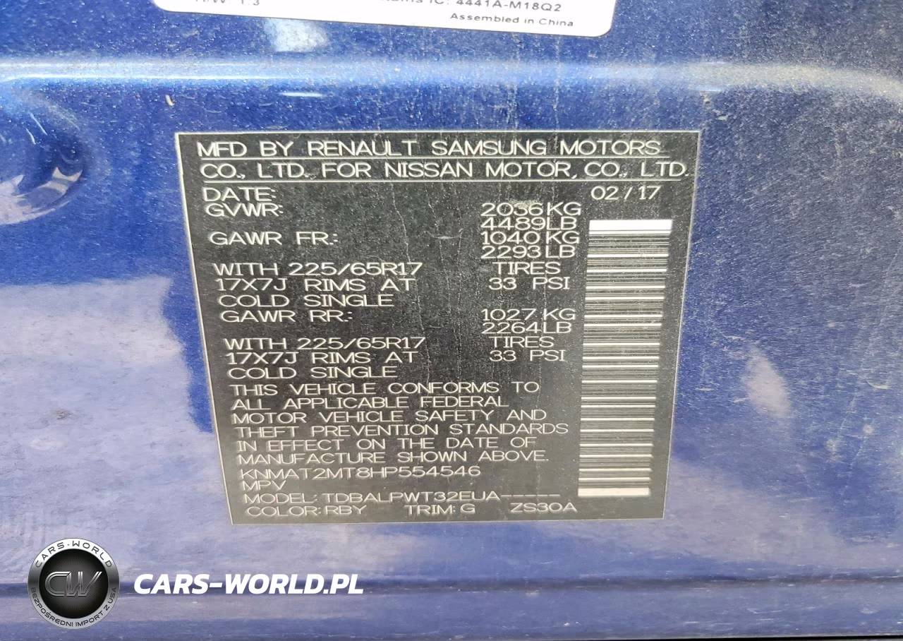 2017 Nissan Rogue S VIN:KNMAT2MT8HP554546 - 14