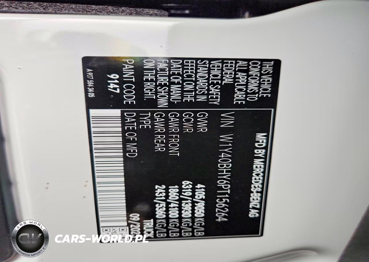 2023 Mercedes-Benz Sprinter 2500 VIN:W1Y40BHY6PT156264 - 14