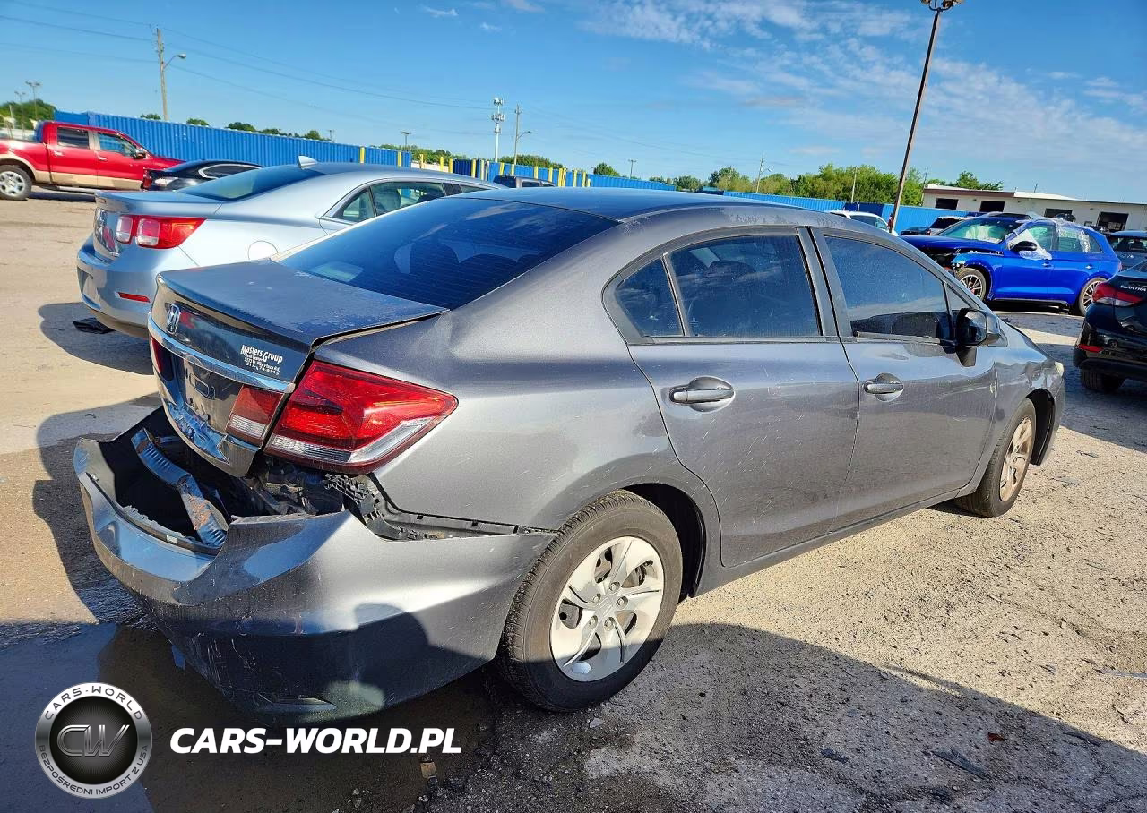 2013 Honda Civic Lx VIN:19XFB2F5XDE030025 - 3