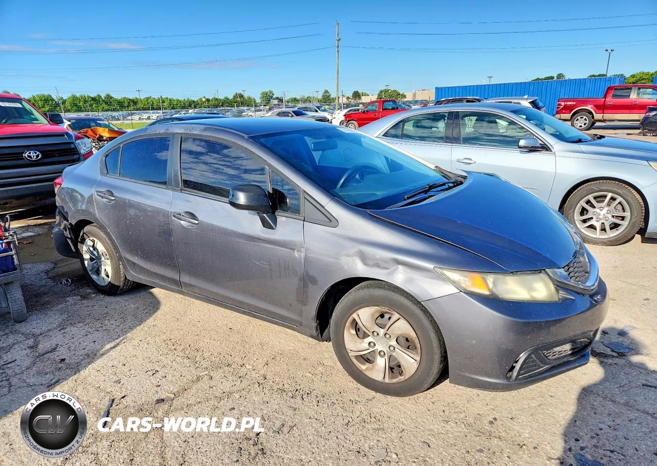 2013 Honda Civic Lx VIN:19XFB2F5XDE030025 - 4
