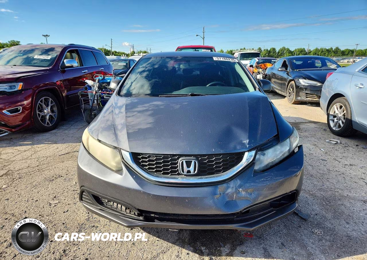 2013 Honda Civic Lx VIN:19XFB2F5XDE030025 - 5
