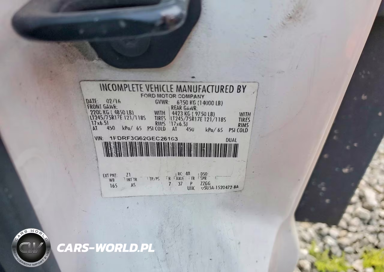 2016 Ford F350 Super Duty VIN:1FDRF3G62GEC26163 - 12