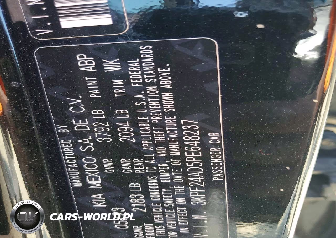 2023 Kia Forte Lxs VIN:3KPF24AD5PE648237 - 12