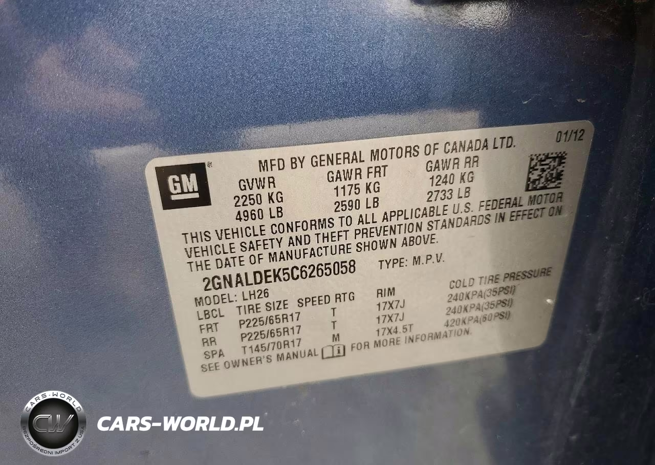 2012 Chevrolet Equinox Lt VIN:2GNALDEK5C6265058 - 13
