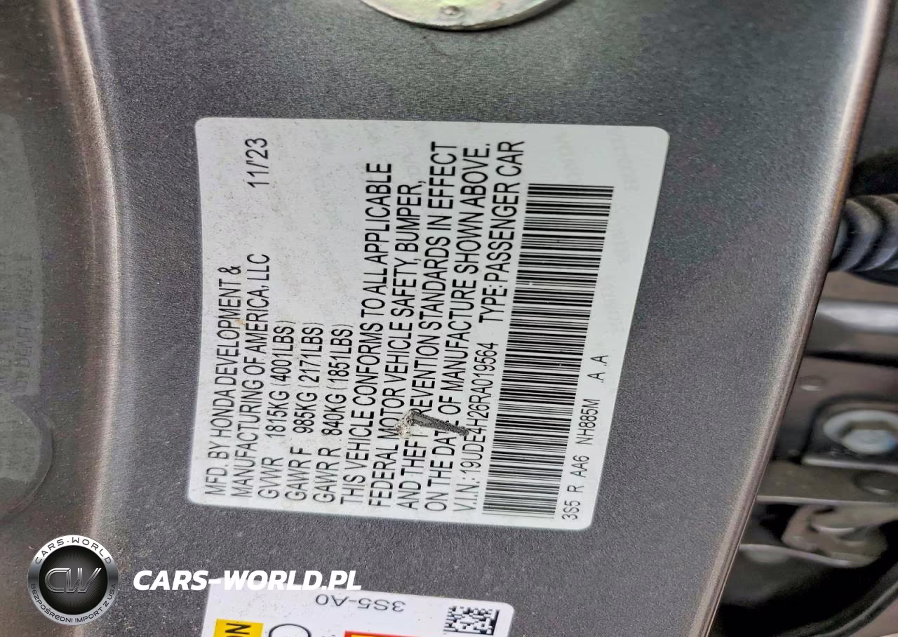 2024 Acura Integra VIN:19UDE4H26RA019564 - 12