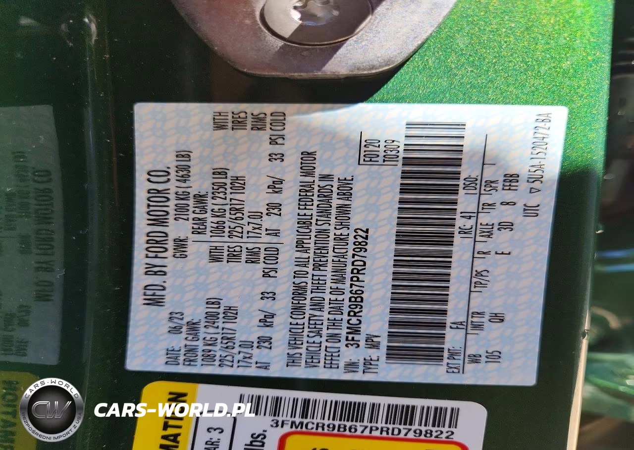 2023 Ford Bronco Sport Big Bend VIN:3FMCR9B67PRD79822 - 13