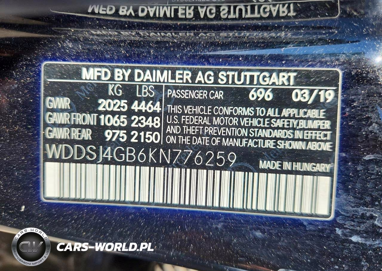 2019 Mercedes-Benz Cla 250 4Matic VIN:WDDSJ4GB6KN776259 - 12