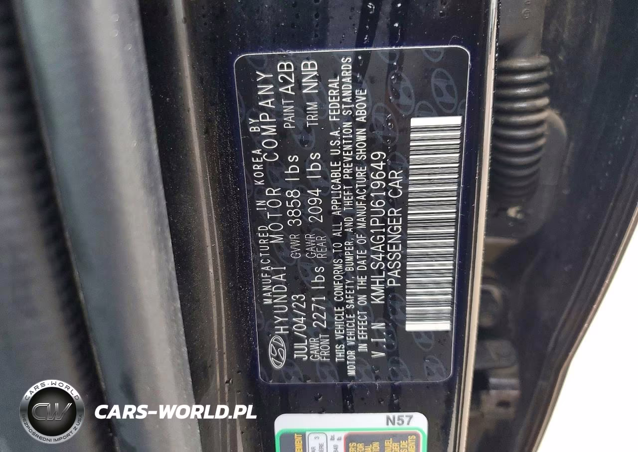 2023 Hyundai Elantra Sel VIN:KMHLS4AG1PU619649 - 12