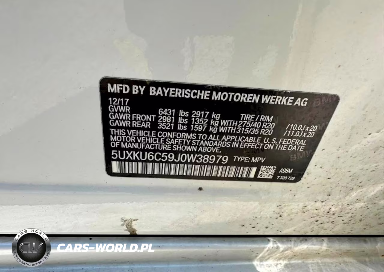 2018 BMW X6 xDrive50I VIN:5UXKU6C59J0W38979 - 10