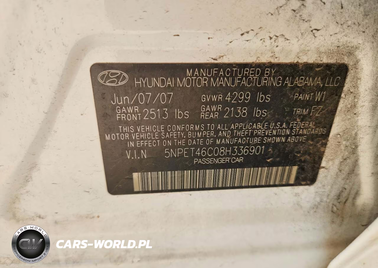 2008 Hyundai Sonata Gls VIN:5NPET46C08H336901 - 12