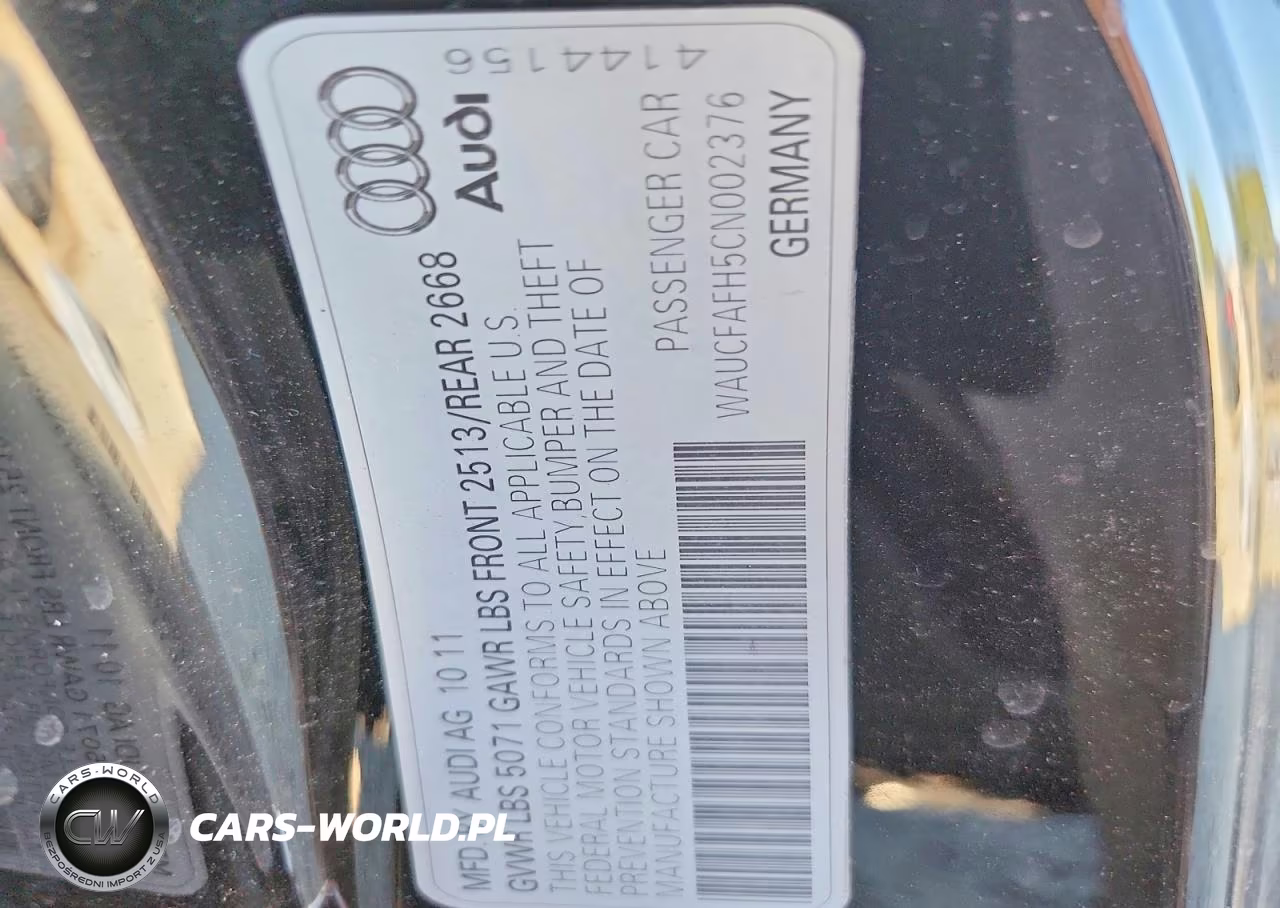 2012 Audi A5 Premium VIN:WAUCFAFH5CN002376 - 13
