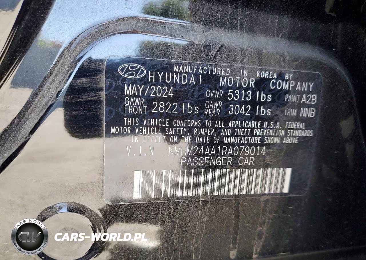 2024 Hyundai Ioniq 6 Se VIN:KMHM24AA1RA079014 - 12