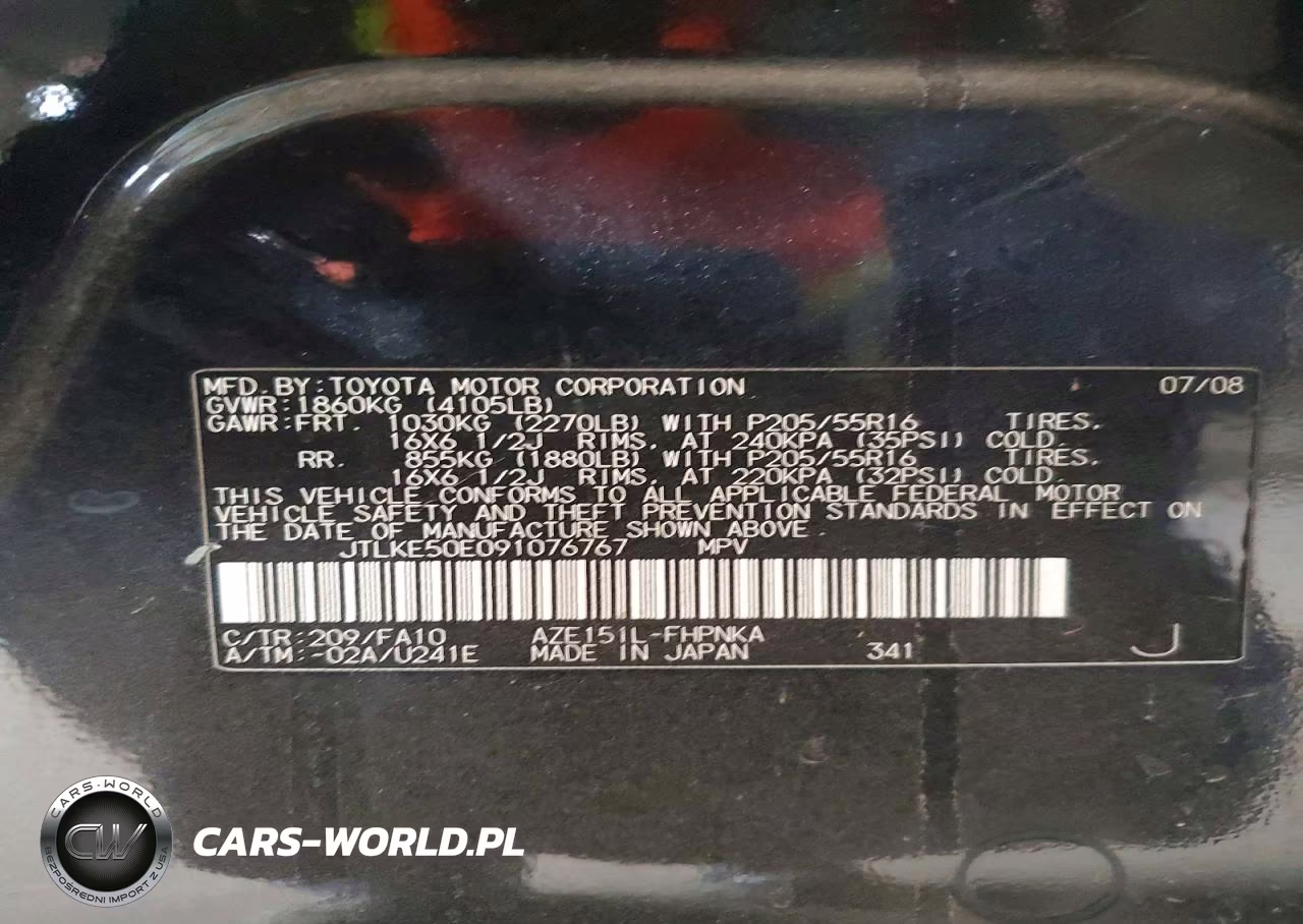 2009 Toyota Scion Xb VIN:JTLKE50E091076767 - 12